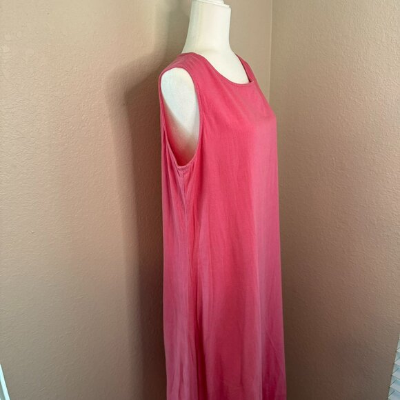 Pink Linen blend Coldwater Creek Dress - Picture 7 of 8